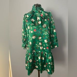Melloday green and white floral dress